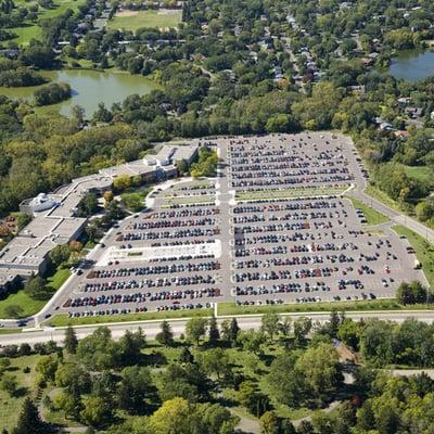 West campus parking lot