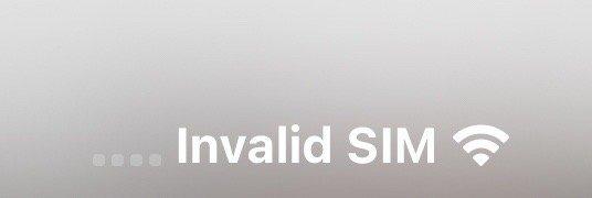 Invalid Sim