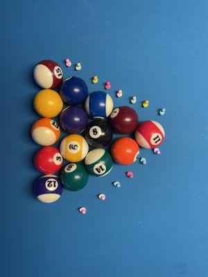 Fun with pool tables and miniature ducks.