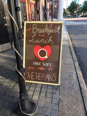 Free coffee for vets!