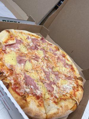 Ham and Pineapple Pizza