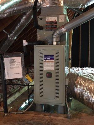 2019 Trane Gas Furnace installed in Green Hills