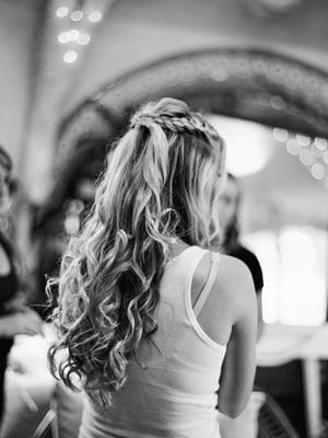 My wedding hair by Heather Oakley.