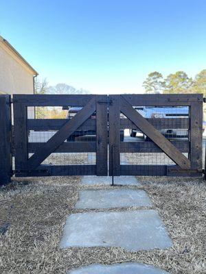 We paint fences and repair gates with quality and attention to detail.