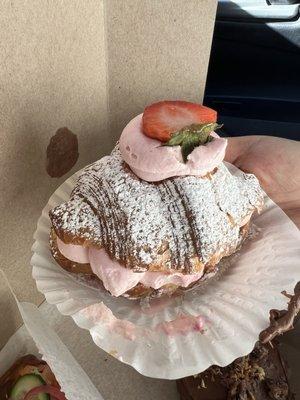 $7 Strawberry Croissant