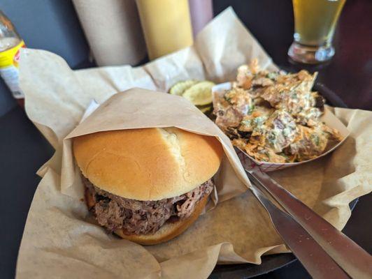 Brisket sandwich.... Really good