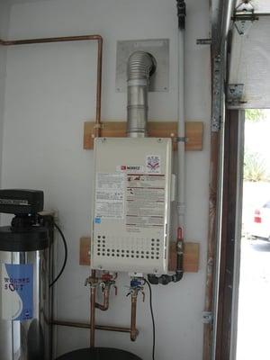 Noritz Tankless Water Heater Installed by Greg.