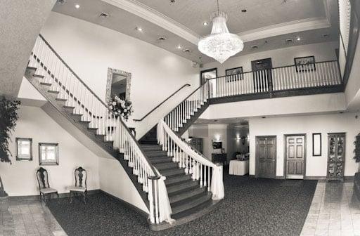 Grand staircase in the lobby