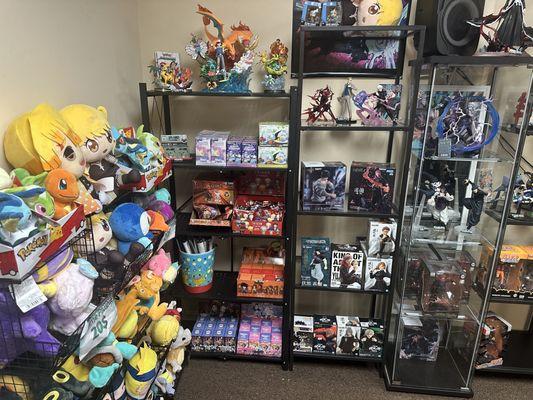 Anime Plushies and figures and blind boxes