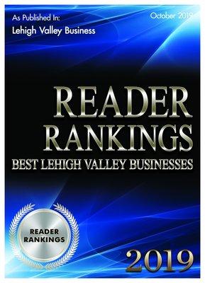 Awarded Best Moving Company by Lehigh Valley Business Magazine for 2019.