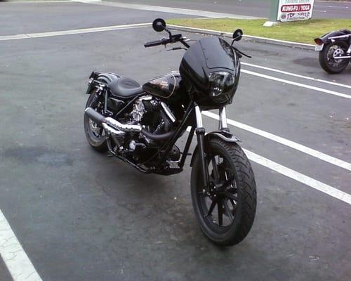 My 1990 FXLR with harley 1/4 fairing installed.