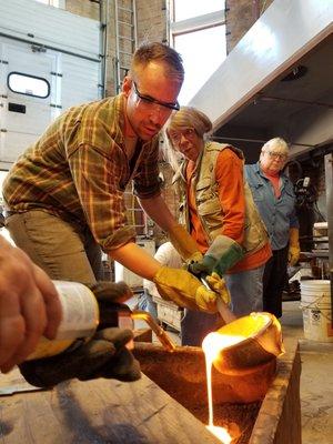 Ladle casting "Spin to Win"