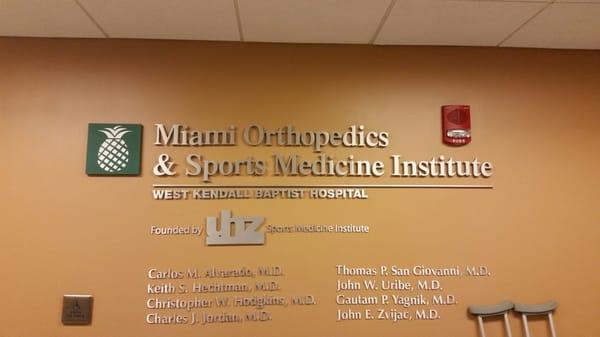 Orthopedic surgeons in this practice