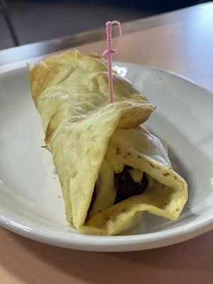 Hunter beef wrap