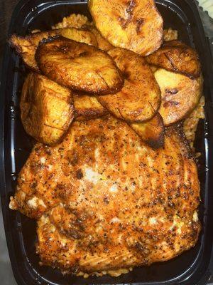 Salmon & plantains