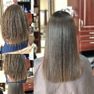 Before & After a Brazilianblowout Treatment