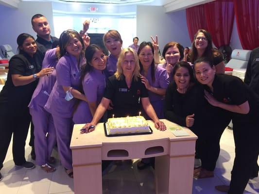 Happy Birthday Celebration to one of our Bests Massage Therapist, Susan!!!