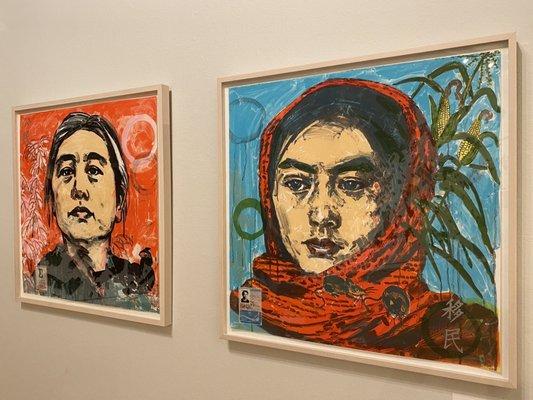 Hung Lui, Citizen, 2016 on the left. Immigrant, 2016, on the right.