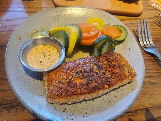 Grilled Salmon with mixed veggies