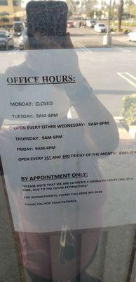 Business hours as of 4.1.2022