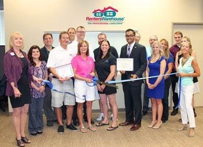 Chamber of Commerce ribbon cutting.