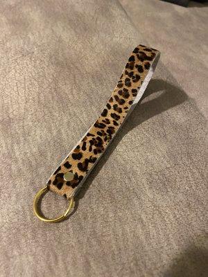 Leather keychain