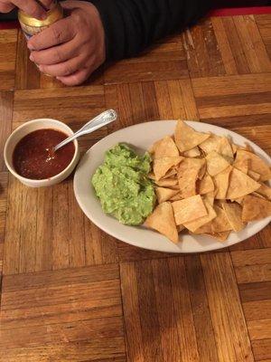 Chips, guac and salsa!!