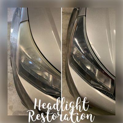 Headlights looking rough? Add on headlight restoration prior to selling your car and it looks brand new!