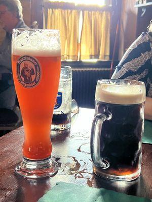 Left- hefe Weisse beer - right celebrater