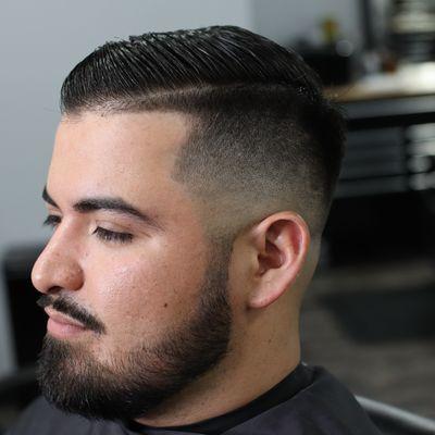 Skin fade, Beard trim