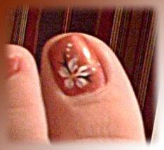 Flower on the big toe