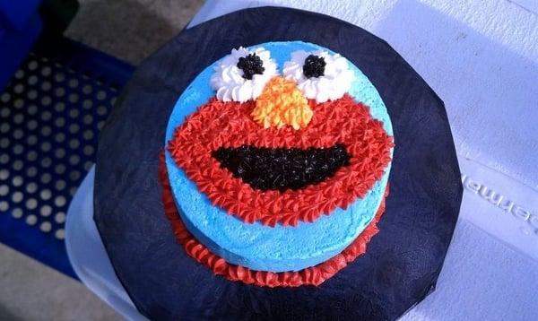 Elmo Smash Cake