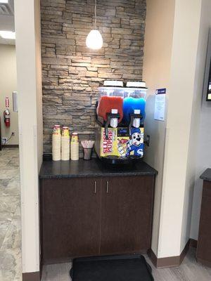 Slushy machine at urgent care