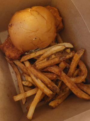 Nashville Hot Chicken Sandwich w/ fries