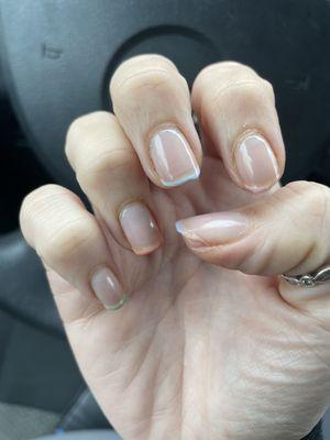 Worst gel mani ever