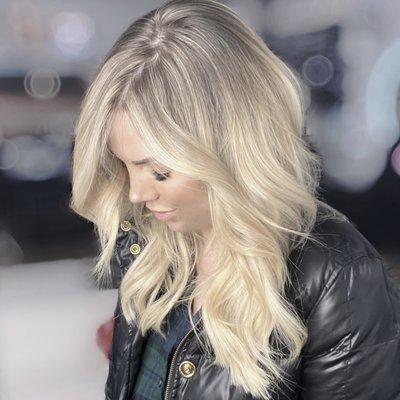 Balayage Blonde + Extensions