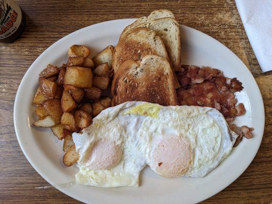 Corned beef hash and eggs at Alva Country Diner