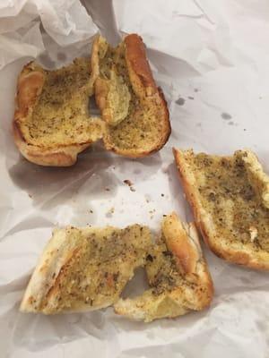 This is their version of small garlic bread