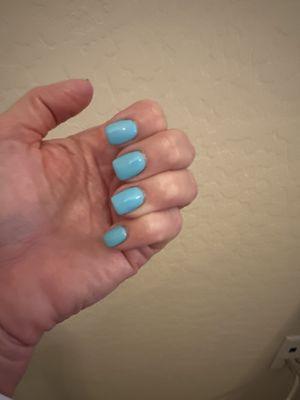 Gel nails.