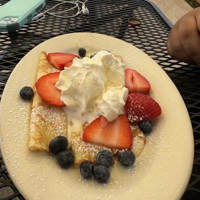 Red white and blue crêpes