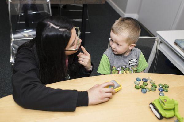 Isabel is one of our Speech Language Pathologist Assistant's and loves working with her clients on speech exercises.