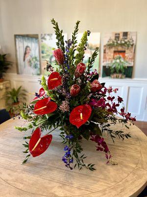 Fresh tropical centerpiece.