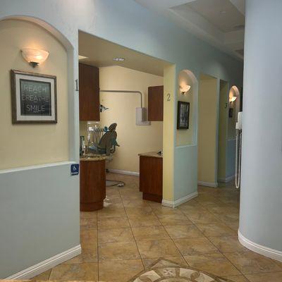 Patient rooms at California Dentistry and Orthodontics