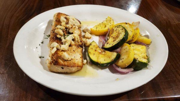 Mahi Mahi topped with crab