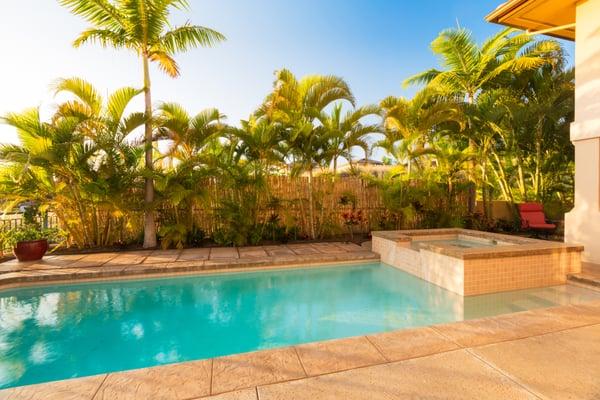 Concrete pool deck repair in North Miami hotel.