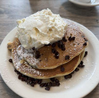 Chocolate chip pancakes