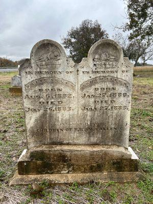 Infant graves