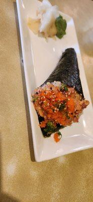 Spicy Yellowtail handroll