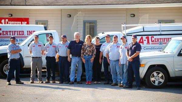 2012 The A-1 Team with my dad and mom still working.