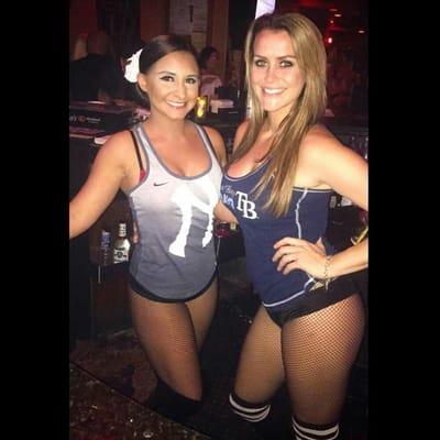 Sara and Ashley, two of our bartenders/waitresses.